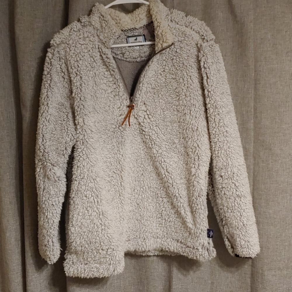 Fuzzy Gray Pullover - image 1